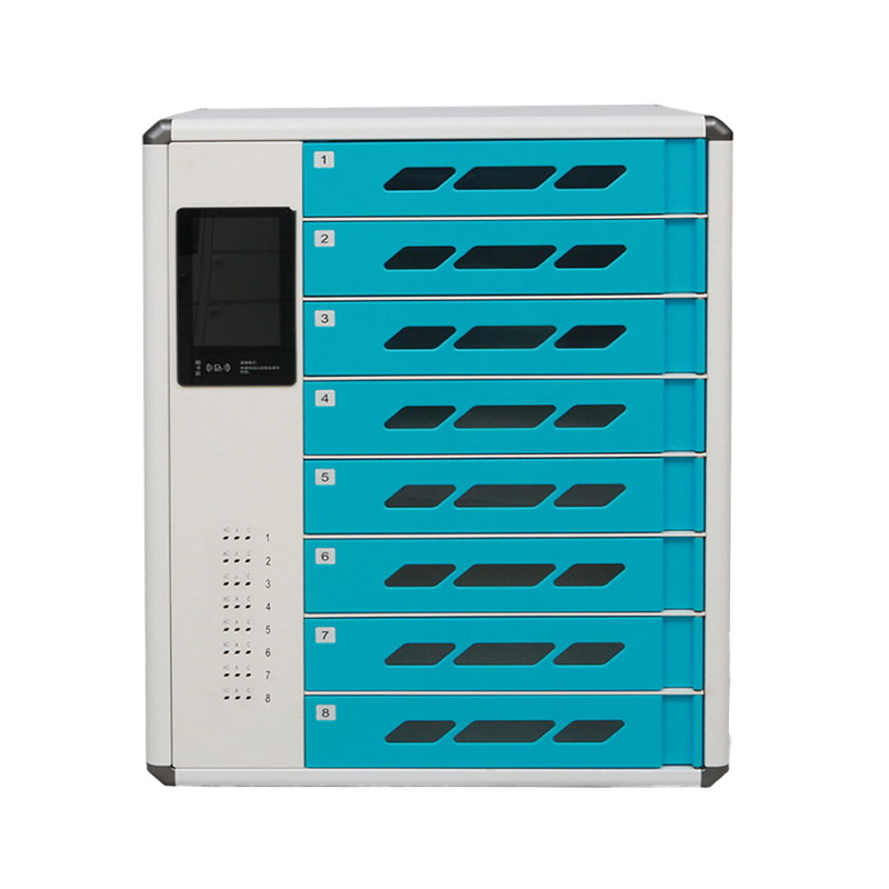 Kabinet pengecasan & penyimpanan untuk tablet/telefon bimbit/komputer riba/iPad